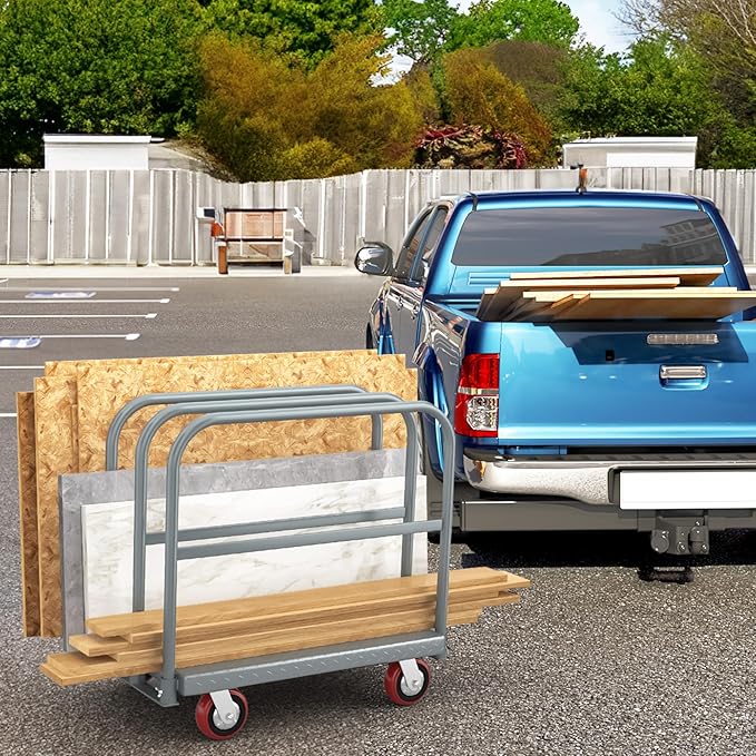 YITAHOME 2-in-1 Steel Panel Truck Cart 2200 LBS, Heavy Duty Platform Truck Carts - Image 8