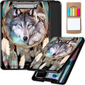 Dream Catcher Wolf Heavy Duty Foldable Plastic Storage Clipboard by Unknown