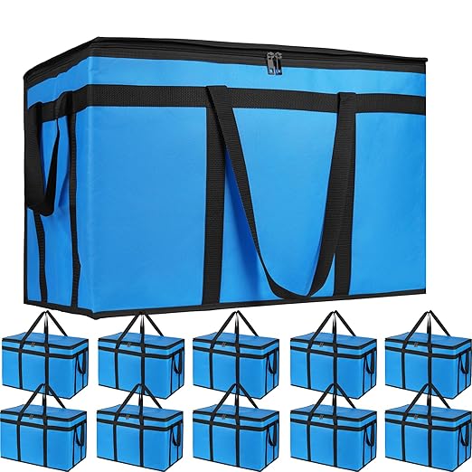 Bodaon Large 10-Pack Insulated Food Delivery Bag, XXXL Catering/Pizza Cooler by Bodaon