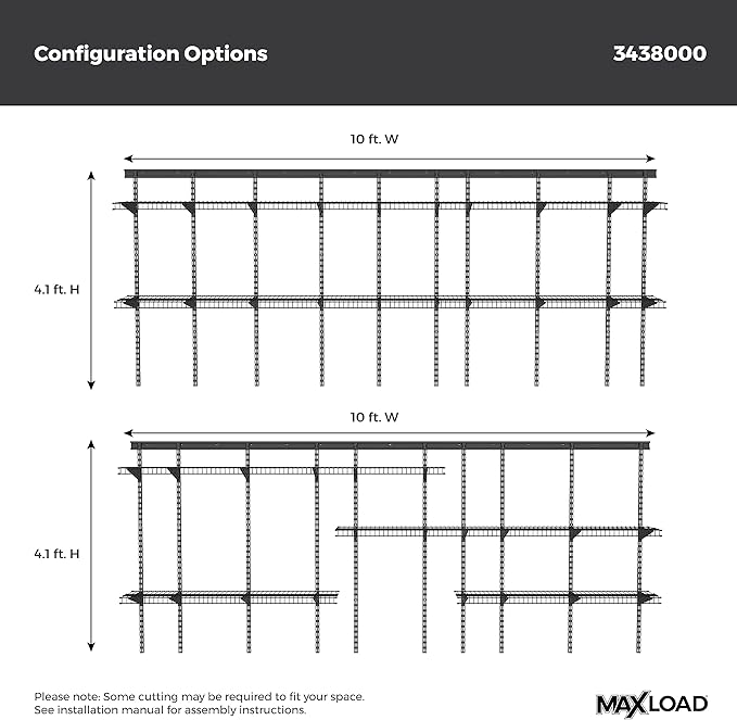 ClosetMaid MaxLoad Heavy Duty Wall Shelf Kit - Image 5