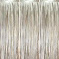 3 Pack 3.3 x 8.2 ft Matte Champagne Foil Fringe Backdrop Curtains, Fringe by Voircoloria