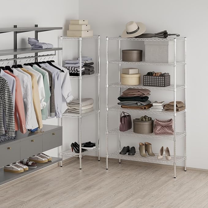 18" Deep x 42" Wide x 74" Height Wire Shelving Kit | 6-Tier | NSF Commercial - Image 7