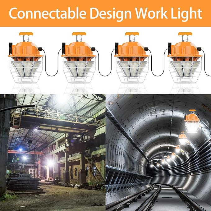 150W LED Temporary Work Light 24750Lm 5000K Daylight Bright Construction Lights - Image 4