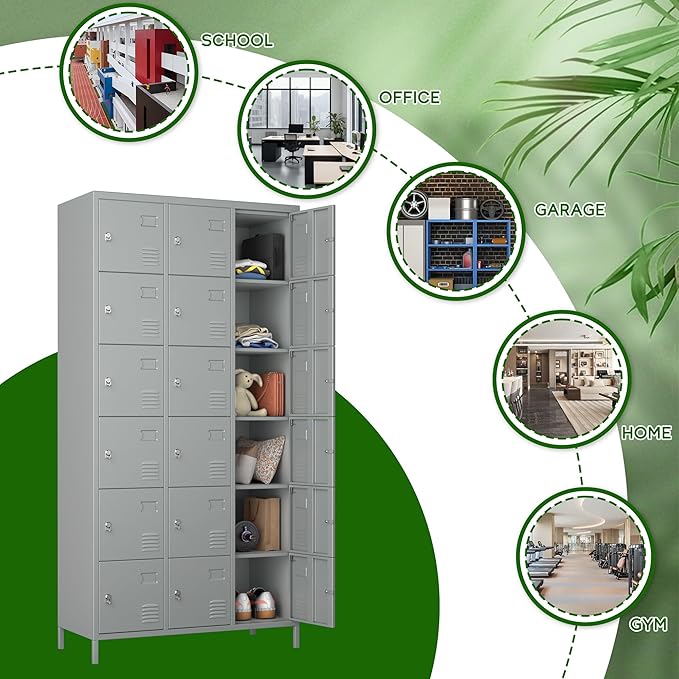 72" inch Employee Locker, Tall Metal Locker - Image 4