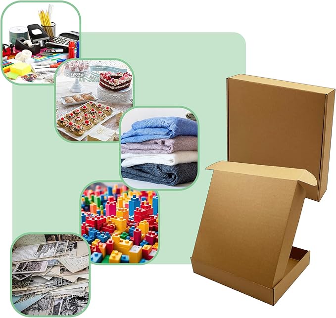 11x11x2 inch Shipping Boxes，Bulk 20 Pack，Brown Corrugated Mailers Cardboard - Image 7