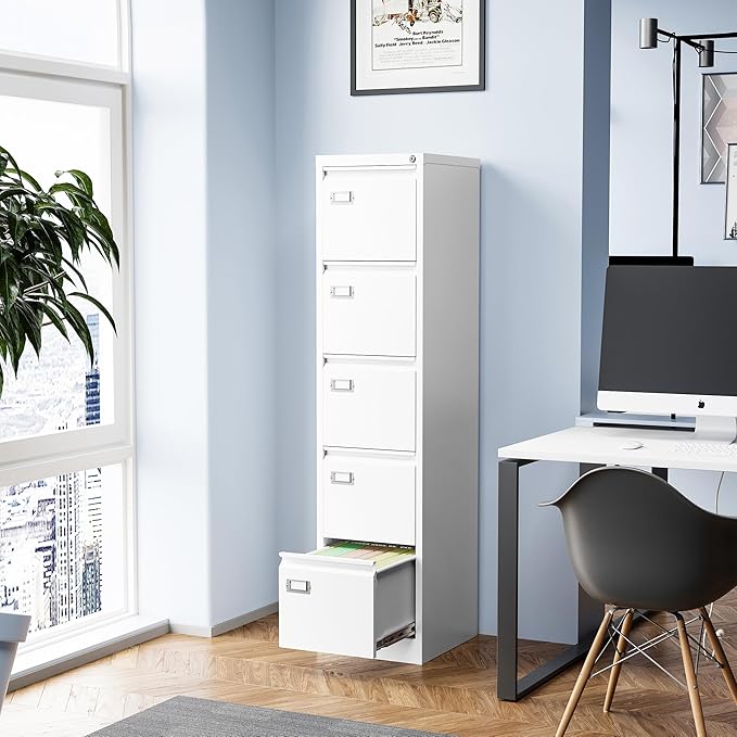 5 Drawer File Cabinet, Filing Cabinets - Image 2