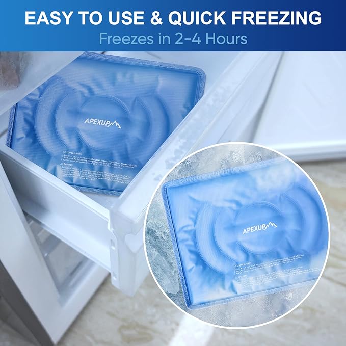 APEXUP Gel Ice Packs for Injuries Reusable, Flexible Double Sided Cold Packs - Image 3