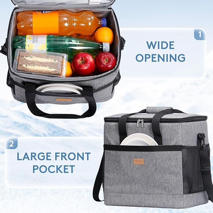 Lifewit Cooler Bag 30/50/60 Cans Collapsible and Insulated Large Lunch Bag - Image 5