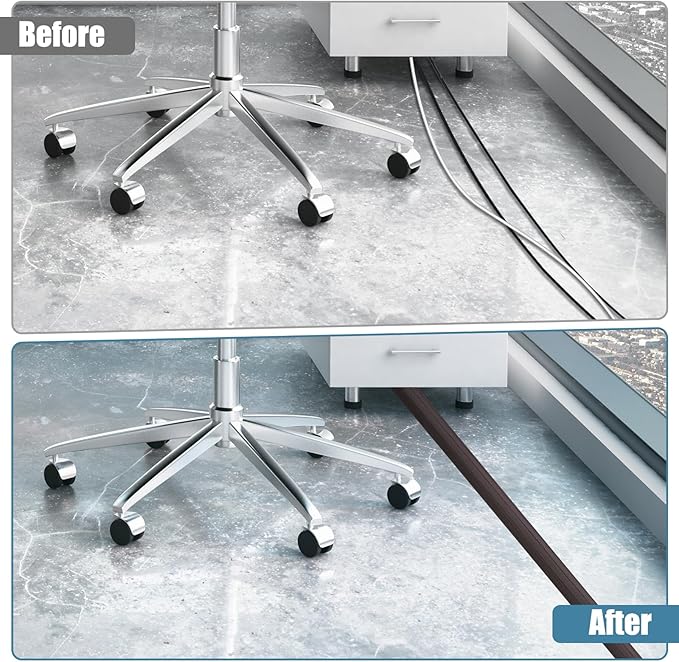 Floor Cord Covers for Wires 10FT Cable Hider Wire Cover Self Adhesive Cord - Image 4