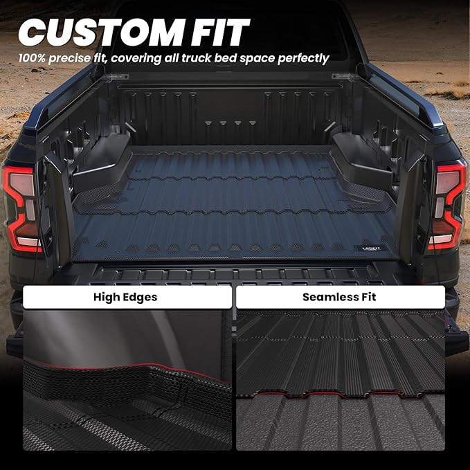 LASFIT Bed Mat for Ford Ranger 2025 2024 5.0ft Truck Bed All Weather Protector - Image 2