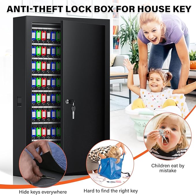 225 Keys Key Lock Box Wall Mount - Image 4