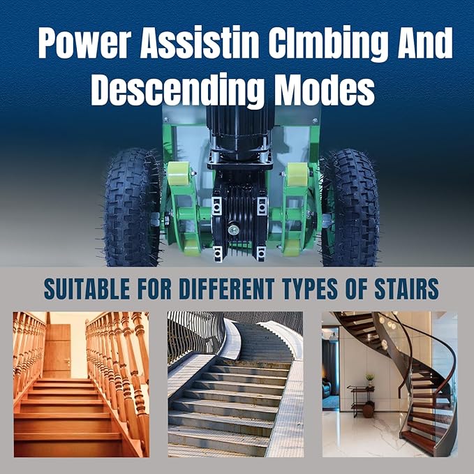 Electric Stair Climbing Dolly, Heavy Duty Cart 880lbs Capacity 1200W Motorized - Image 5