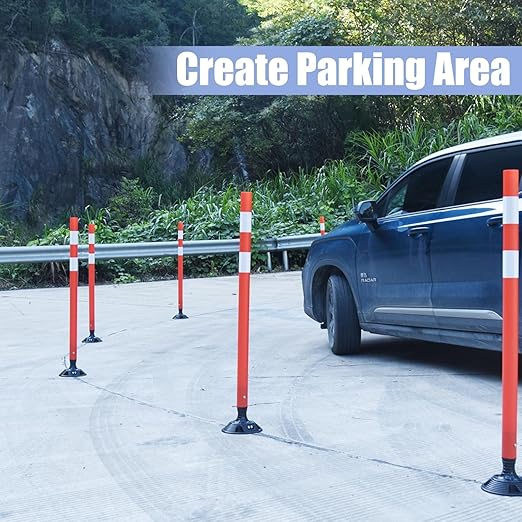 BESEA 8PCS 48" Traffic Delineator Posts - Image 4
