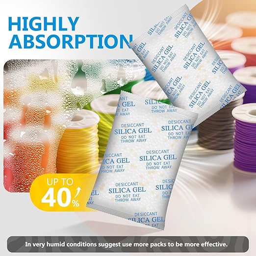 Moisture Absorbers – 100 Gram 16 Packs Silica Gel Packets Food Grade Silica - Image 2