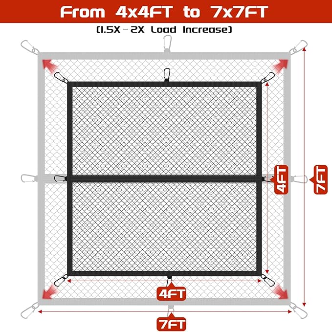 Truck Bed Cargo Net, High Elastic Cargo Net - Image 2