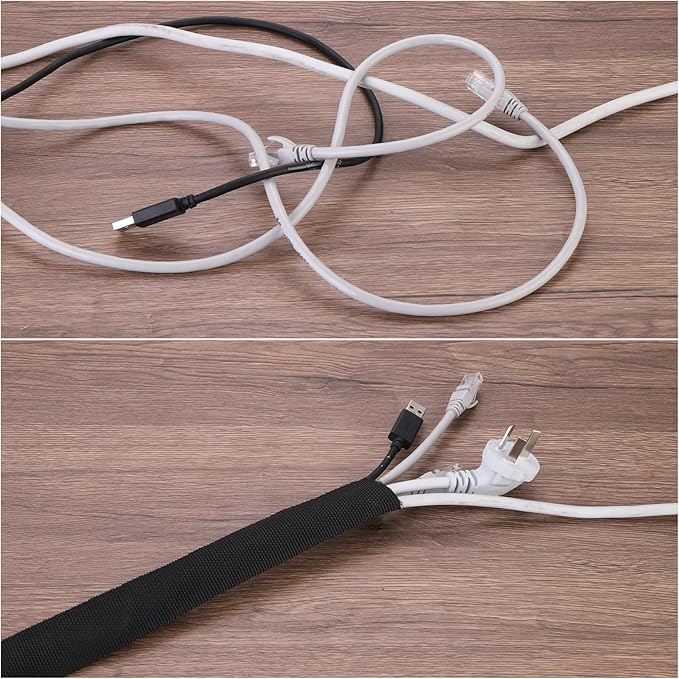MECCANIXITY Braided Cable Sleeves Heat Shrinkable Fabric Sleeving, 1/4" 33ft - Image 6