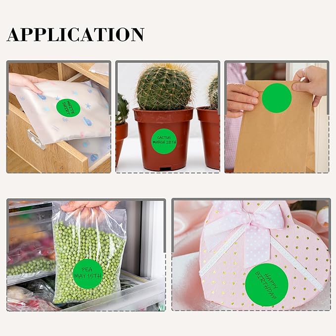 2 Inch Green Circle Stickers 500 Pcs, Permanent Color Coding Dots - Image 7