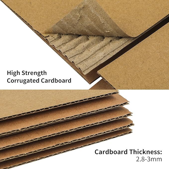 FARRAY Shipping Boxes 6x4x4 inches, 30 Pack Sturdy Kraft Corrugated Small - Image 3