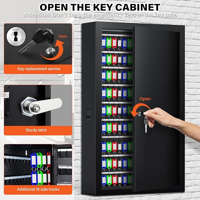 225 Keys Key Lock Box Wall Mount - Image 7