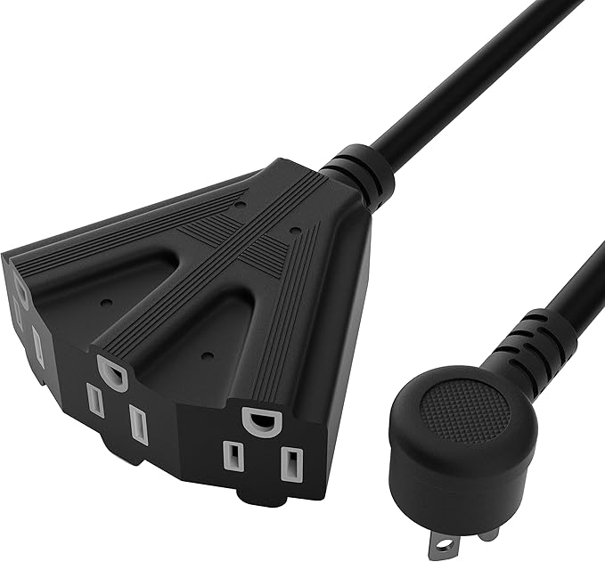 14/3 Gauge Heavy Duty Outdoor Extension Cord 50 FT, 90 Degree Angled 3 Prong - Image 8
