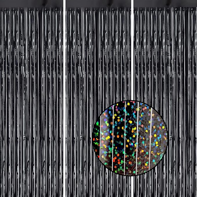 3 Pack Foil Fringe Backdrop by DECOCKRAT