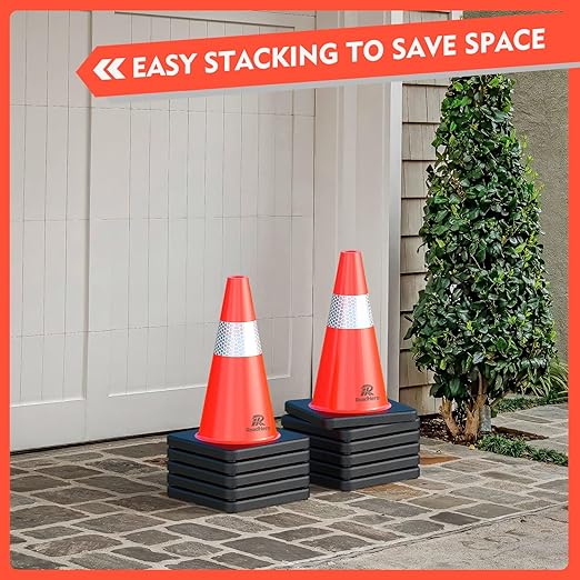 RoadHero 4 Pack Traffic Safety Cones 18 Inch - Image 8