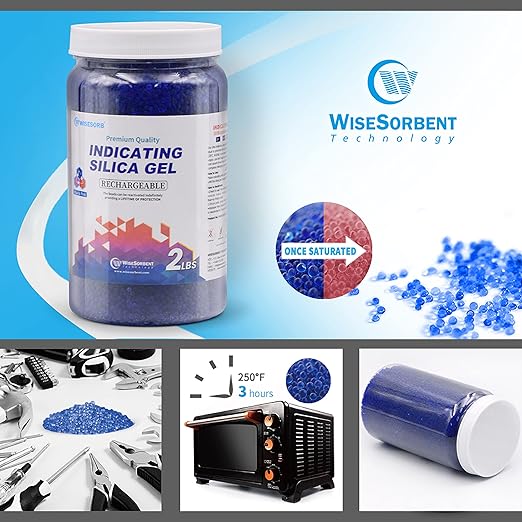 Silica Gel 4 LBS, Indicating Silica Gel, Reusable Silica Gel Desiccant - Image 2