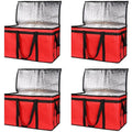 Bodaon 4-Pack Insulated Food Delivery Bag, XXX-Large Meal Grocery Tote by Bodaon