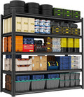 Storage Shelves, Garage Metal Shelving Unit, Adjustable, Double-Layer Column by Beaunatixx