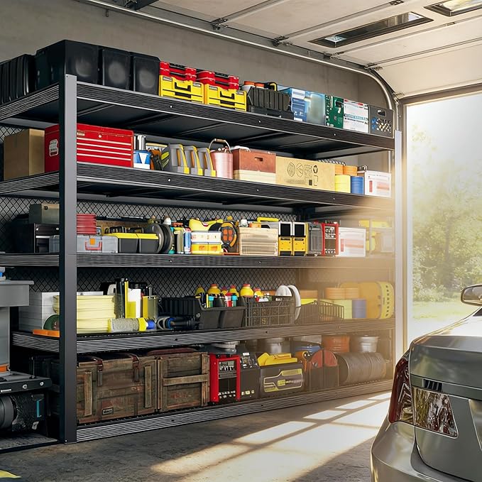 84" H Garage Shelving, Storage Shelves 3050LBS Heavy Duty Storage Shelves - Image 7