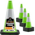 18” Lime Green Traffic Cone by XposeSafety