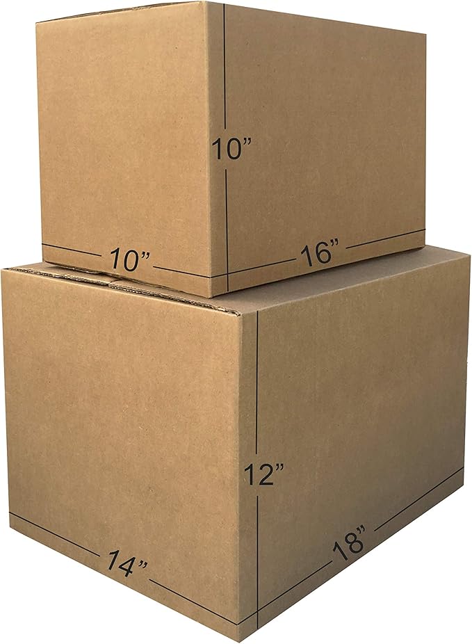 Amazon Basics Moving Boxes Kit, Small and Medium Cardboard Box Combo, 15 Pack - Image 6