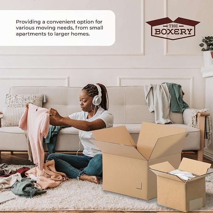 The Boxery Moving Boxes 10-Pack XX-Large | 24x24x24 inch Brown/Kraft Corrugated - Image 6