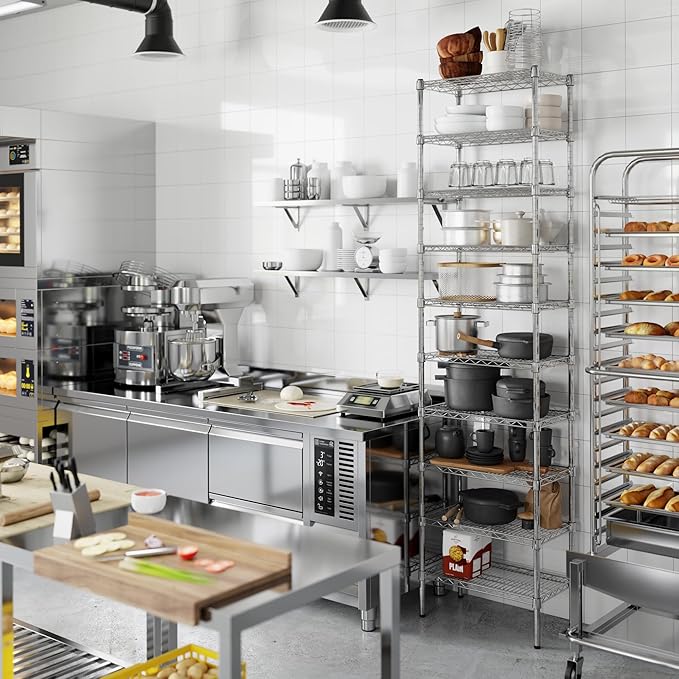 14" Deep x 24" Wide x 96" Height Wire Shelving Kit | 10-Tier | NSF Commercial - Image 7