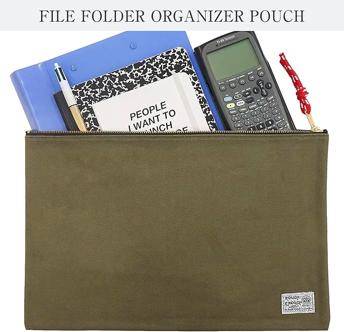 Rough Enough Important Document Storage Bag File Folder Organizer Pouch - Image 2
