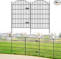 Metal Garden Fence with Gate 42in x 23.3ft, 1 Gate+ 9 Panels Dog Fence Border by FOREHOGARGARDEN%EF%BC%86HOME