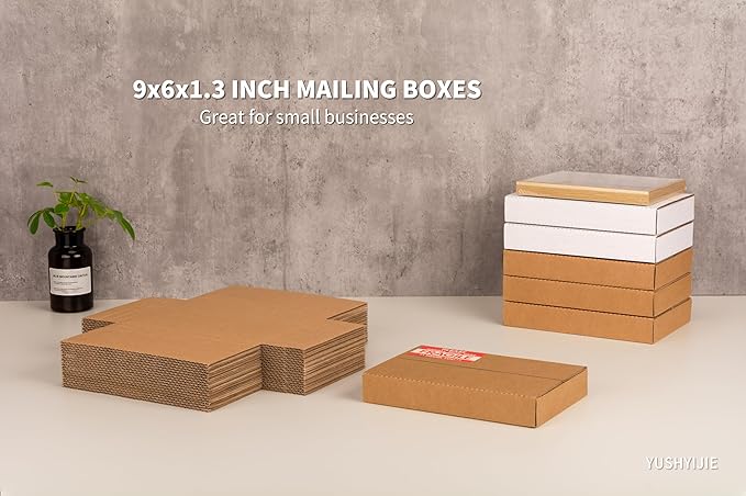 9x6x1.3 inch Small Shipping Boxes, 25 Pack - Image 8