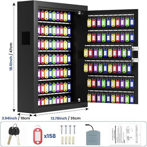 158 Keys Combination Lock Key Cabinet, Anti-Theft Key Lock Box - Image 2