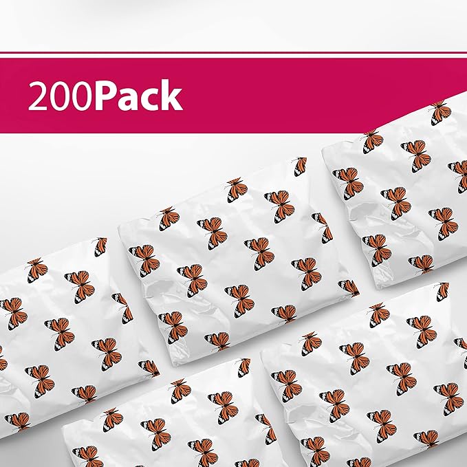6x9 Poly Mailers – Butterfly Design – Waterproof, Tear-Resistant Shipping Bags - Image 3