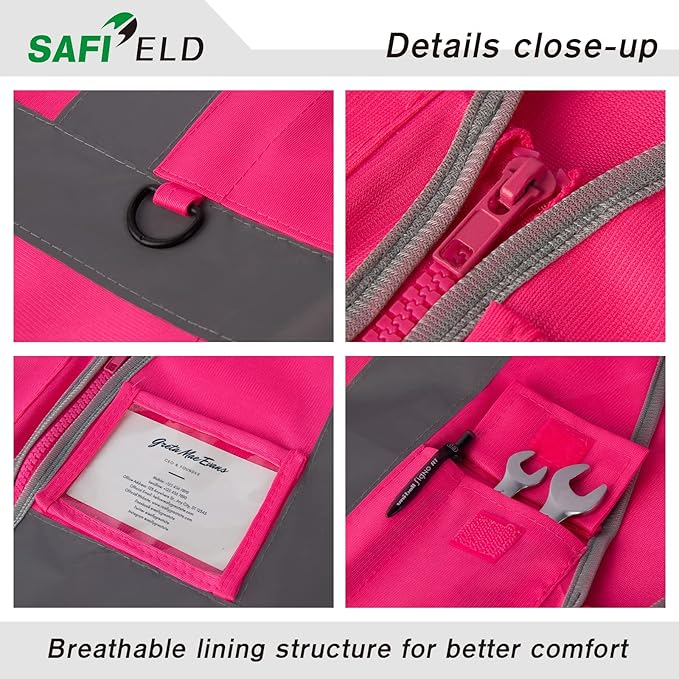 Safety Reflective Work Vest 6 Pack - Image 3