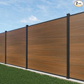 6ft x 6ft Outdoor Privacy Fence, Tall Wind Resistant Covering, Wood Plastic by ProductYourPrivacy