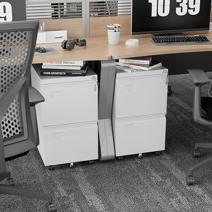 Aobabo 2 Drawer File Cabinet - Image 2