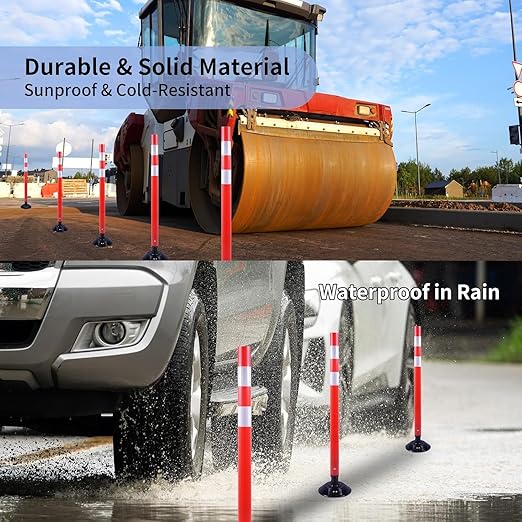 BESEA 8PCS 36" Traffic Delineator Posts - Image 3