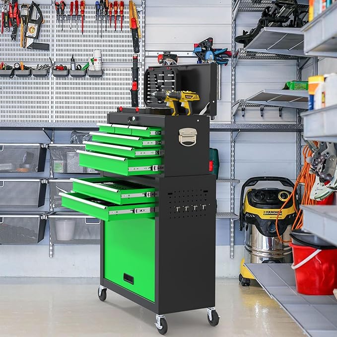 8 Drawer High Capacity Rolling Tool Chest, Metal Tool Box - Image 2