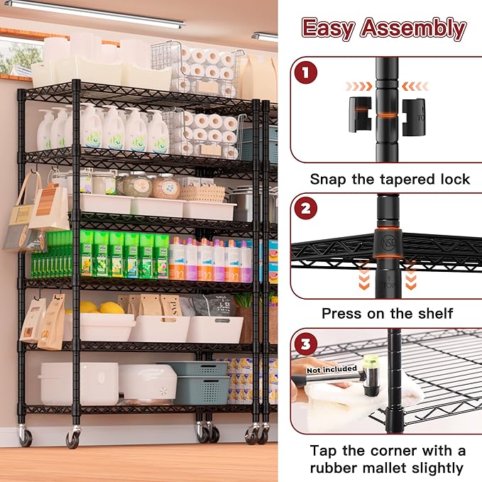 PrimeZone 6 Tier Wire Shelving - Image 5