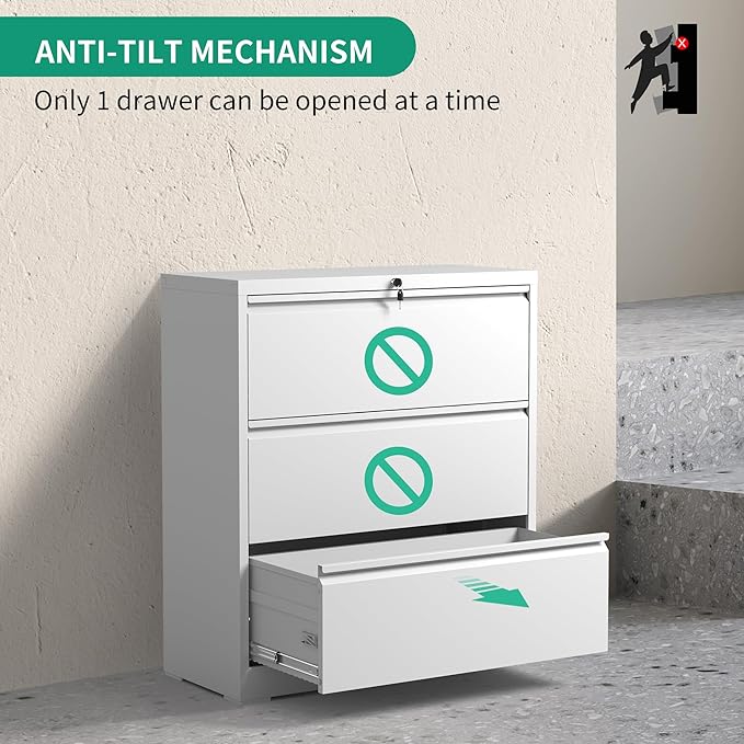 3 Drawer Lateral File Cabinets - Image 5