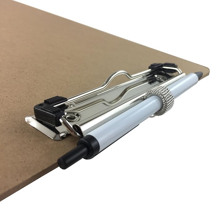 Pen Holder Clipboard, Letter Size, Low Profile Clip - Image 2