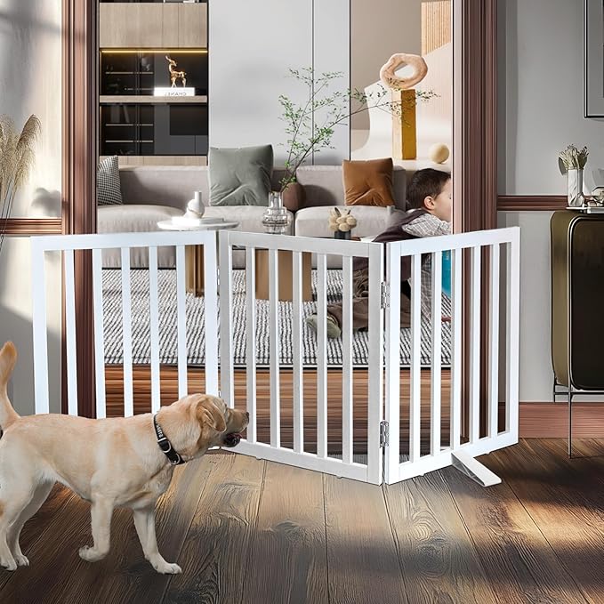 ZJSF Freestanding Indoor Dog Gate by ZJSF