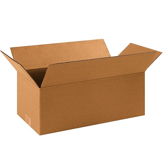 BOX USA Shipping Boxes 16"L x 8"W x 6"H 25-Pack Long Corrugated Boxes by BOXUSA
