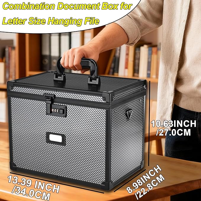 File Storage Cabinet File Organizer Document Organizer File Box in Office and - Image 6